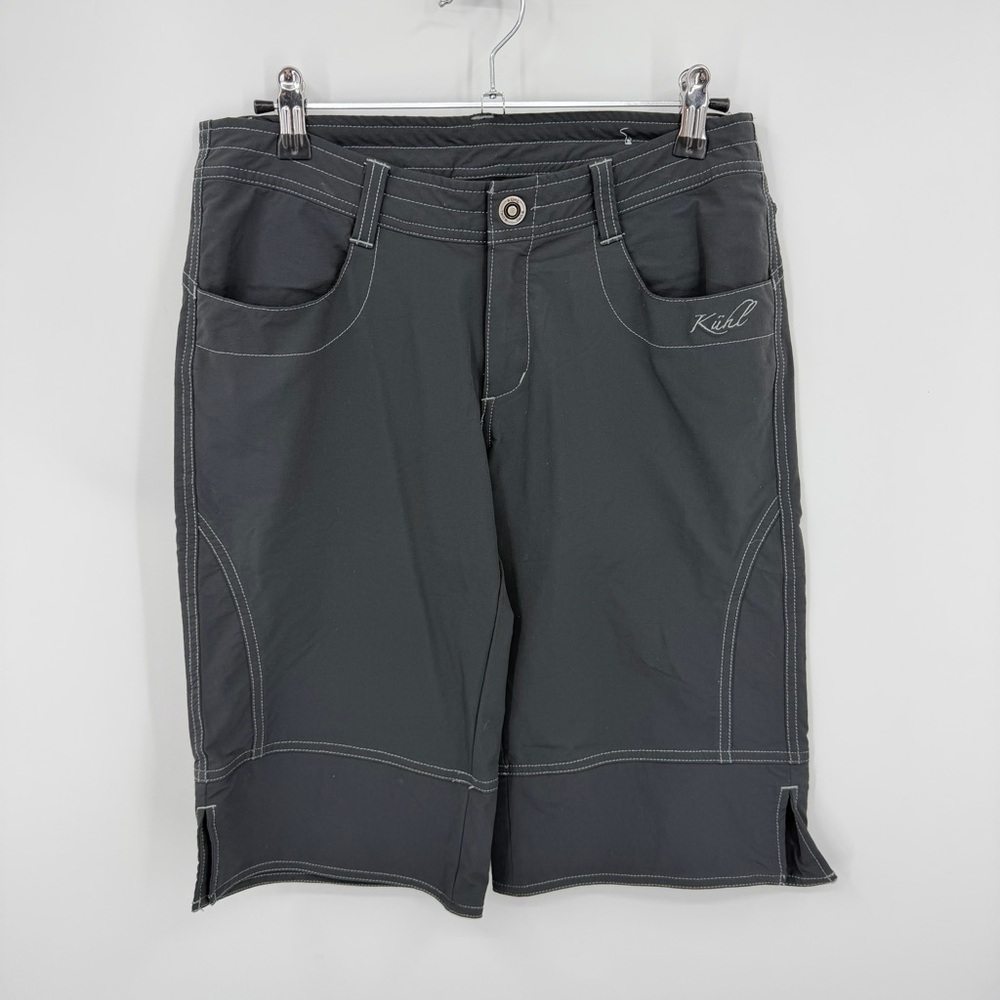 Kuhl Womens Sierra Outdoor Bermuda Shorts gray‎ sz 4